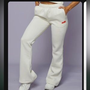 ECHT “blur flare sweatpants- off white” NEW NEVER WORN size small